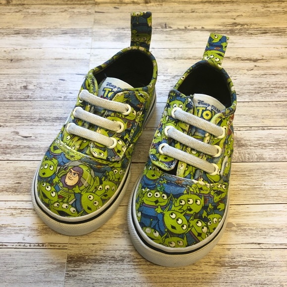 Disney Other - Glow In The Dark Toy Story Aliens Toddler Vans